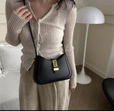 Fashion casual woman cross solid bag